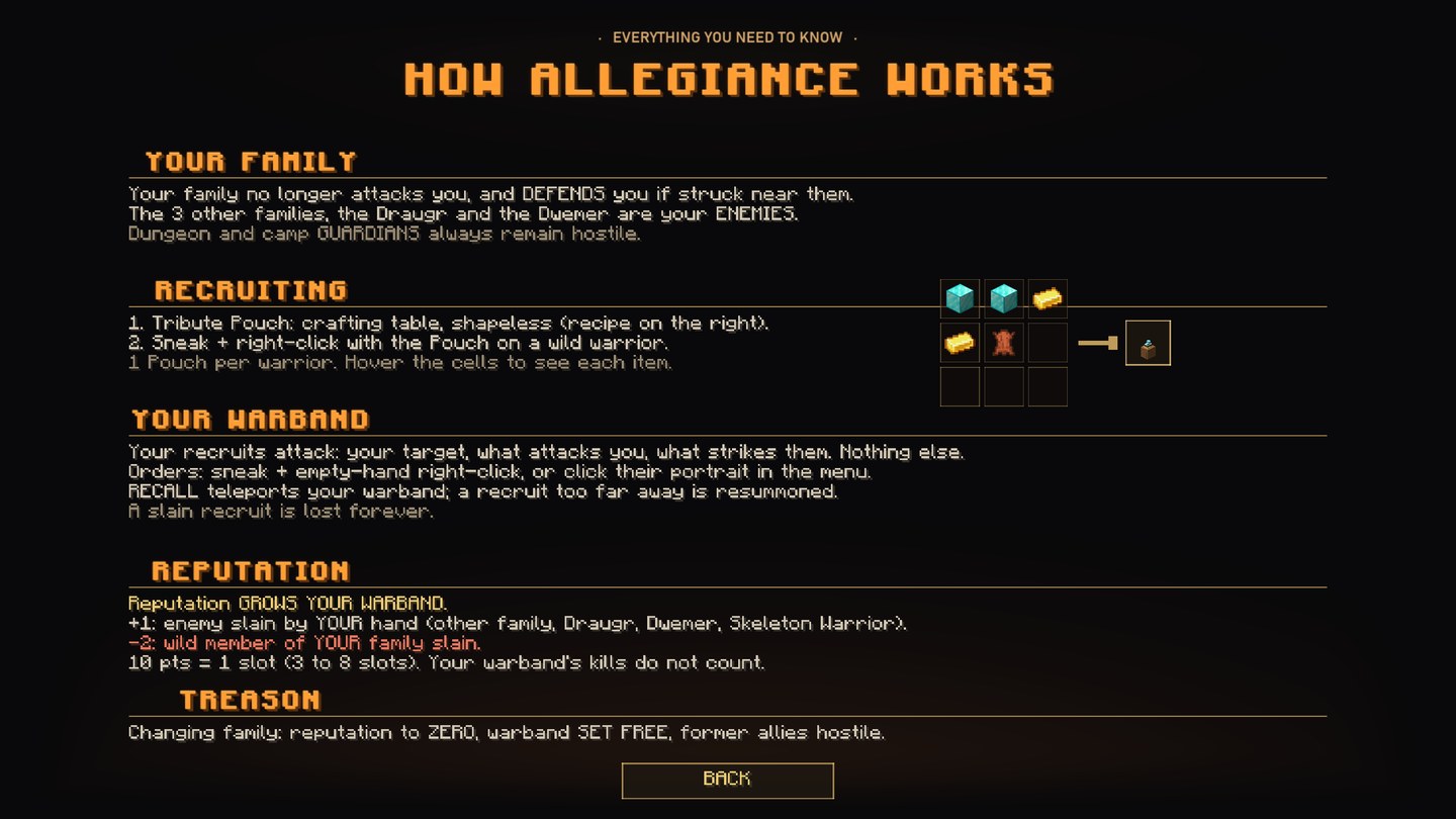 The in-game guide