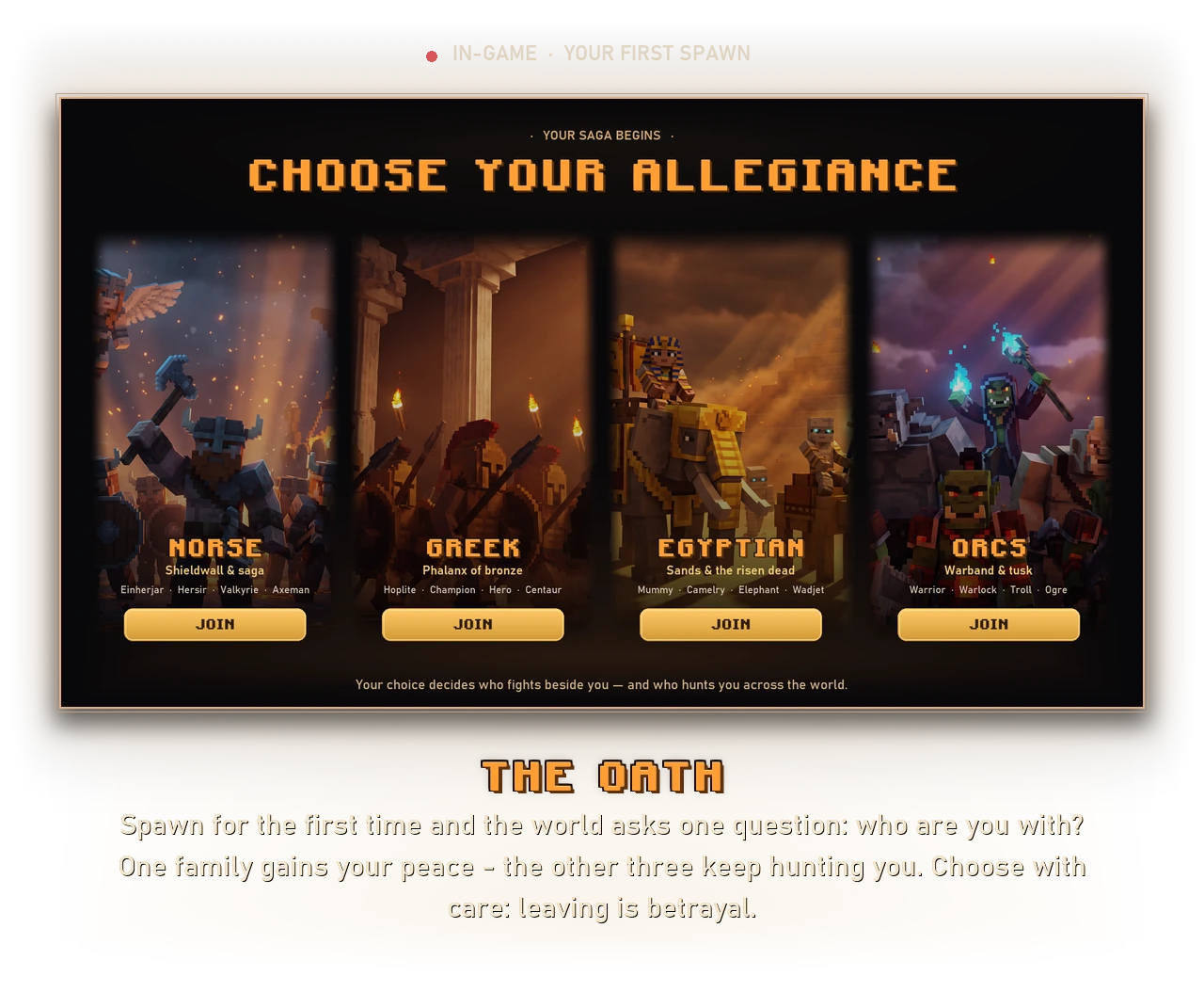 The Oath - the allegiance screen